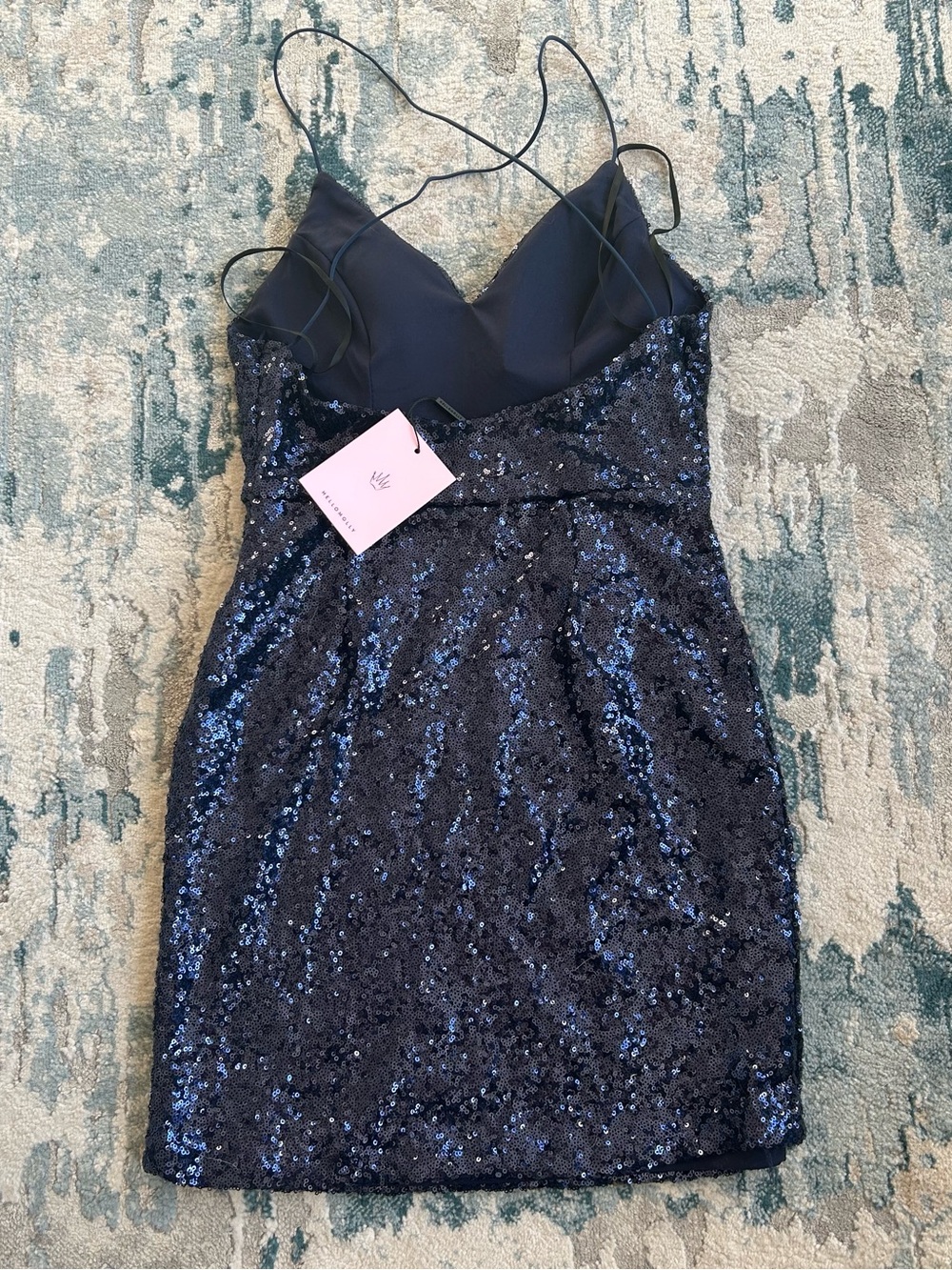 NWT Hello Molly - “Fashion Capital Sequin Mini Dress” - Picture 6 of 7